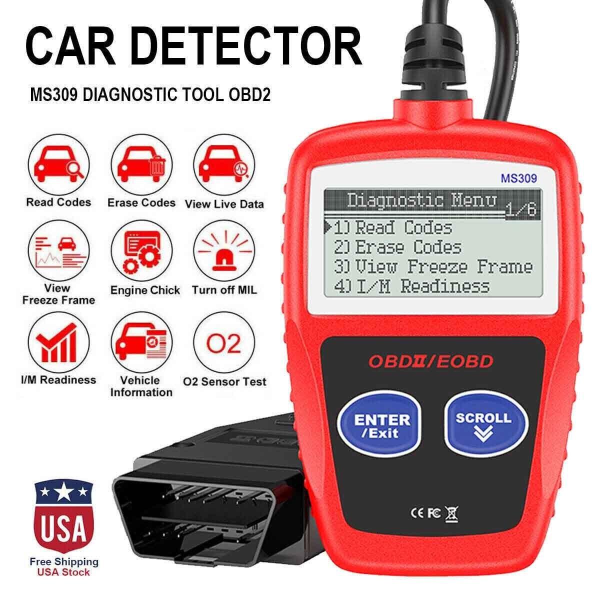 OBD Car Scanner,, MS309 Code Reader OBD2 Scanner Car Inspection Engine Troubleshooting Tool
