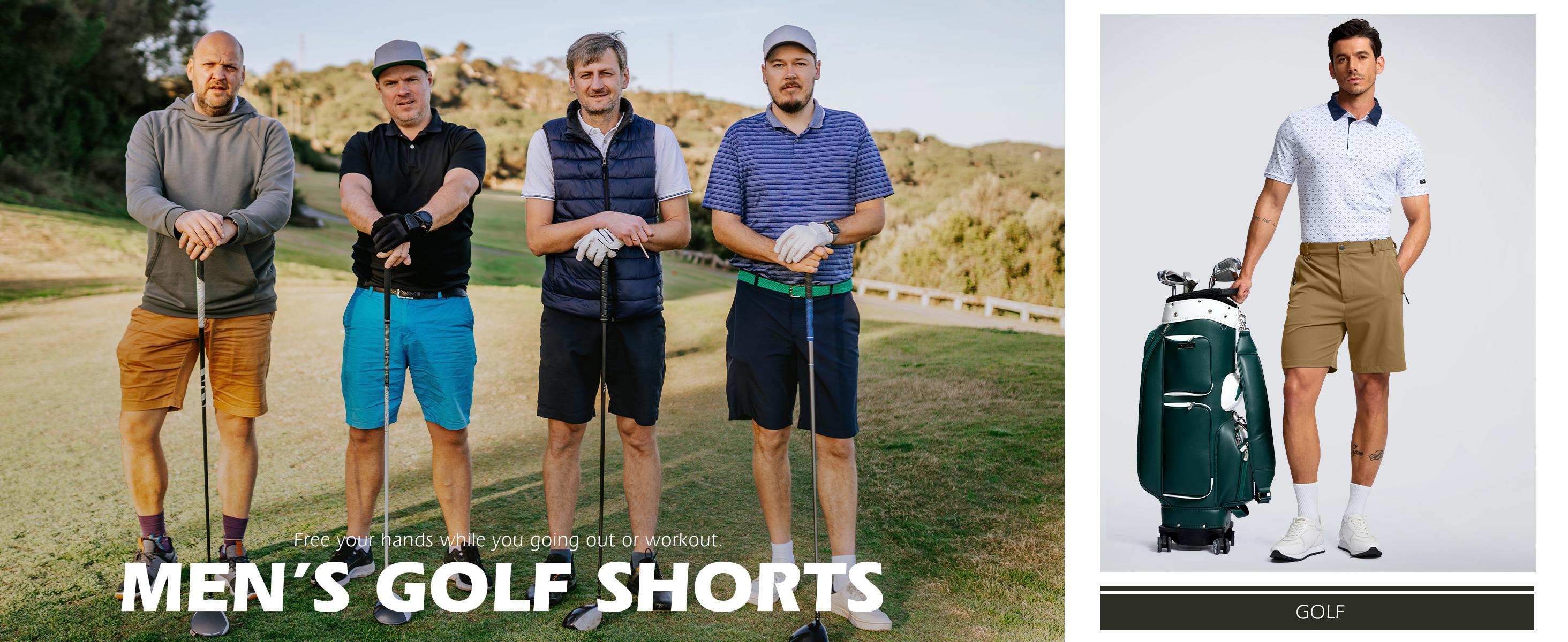 G Gradual Men's Hiking Shorts 7"/9"  Lightewight Casual Shorts for Men Quick Dry Stretch Golf Shorts with 3 Zipper Pockets Summer