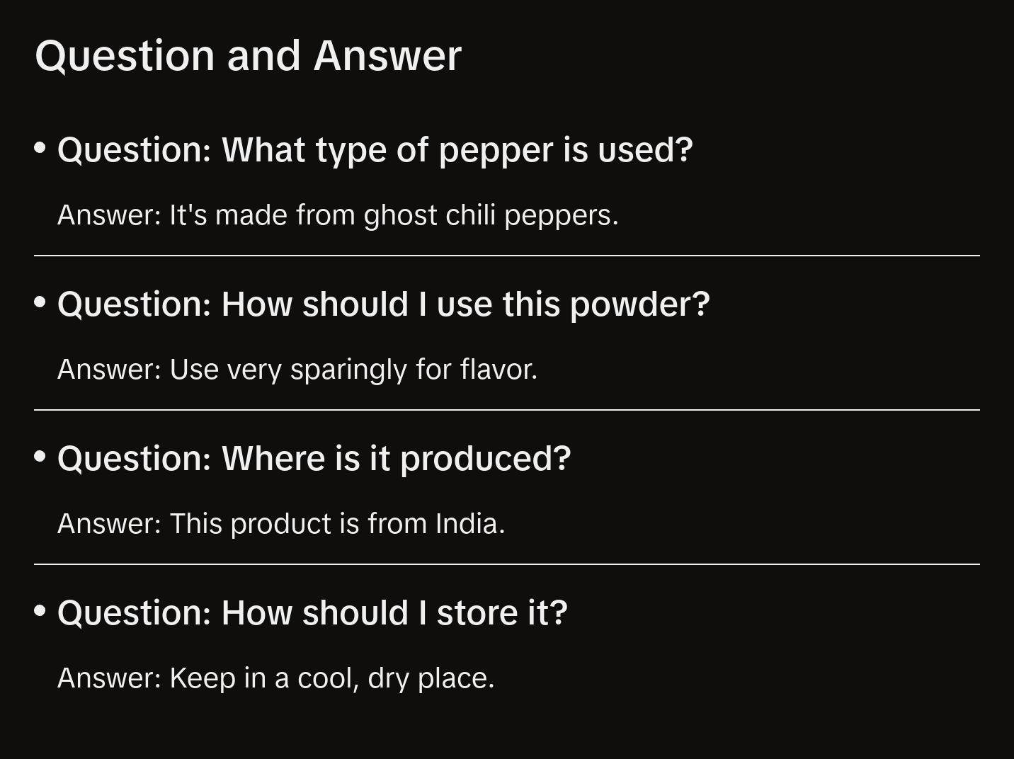 Kiva Smoked Ghost Pepper Powder