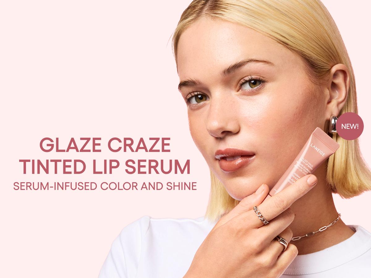 Laneige Skin & Lip Hydration Set, Cream Skin Toner + Glaze Craze