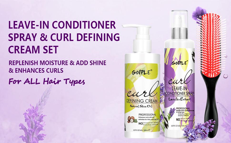 Shea Moisture Coconut & Hibiscus Curl Enhancing Smoothie - Leave-in Conditioner Spray for Curly Wavy Hydrate Hydrating