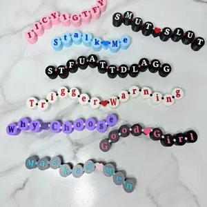 Friendship bead bookish decor