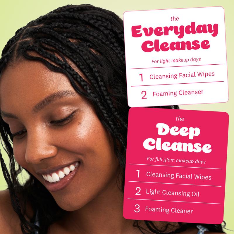 THE FACE SHOP Rice Water Bright Foaming Cleanser Mousse & Rice Water Bright Cleansing Oil for Skincare, Vegan, Skin Repair, Korean Skincare