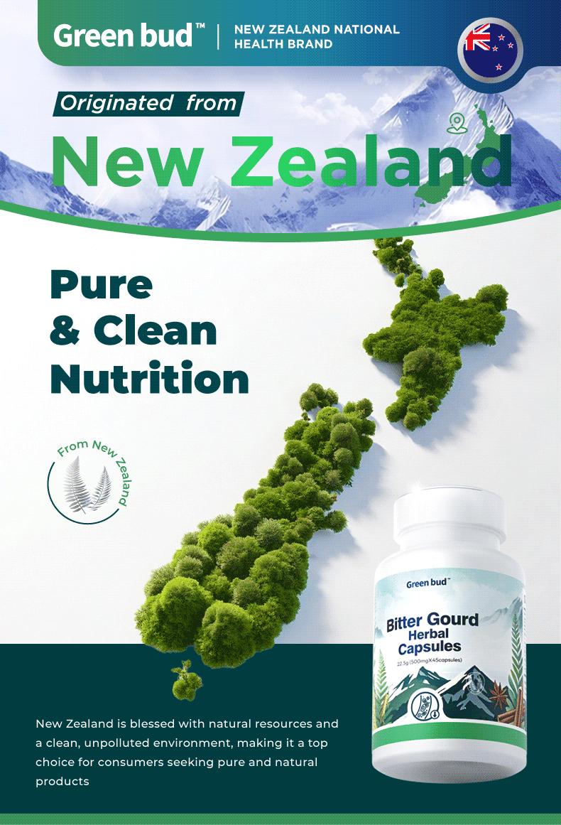 Green Bud 1 Bitter Gourd Herbal Capsules Contain Extracts of Bitter Gourd, Cinnamon, Ginseng, and Mulberry Leaves, etc.