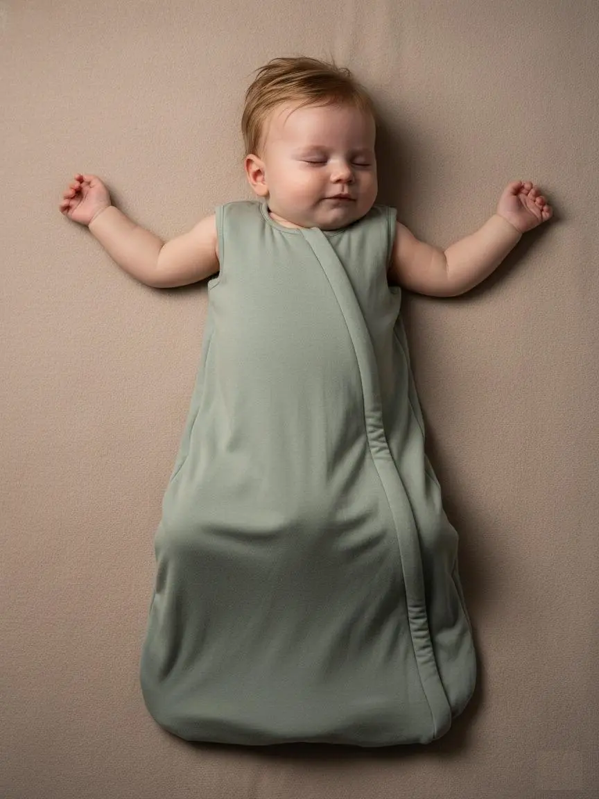 DownyNest Baby Sleep Sack, Unisex Bamboo Wearable Blanket, Versatile 1.0 TOG with 2-Way Zipper, Super Soft for Infants, 0-18 Months, Mint Green, 12-18 Months, Age-Specific Sizes, All-Night Sleep, J-Zip Zipper, Double-Direction Zipper