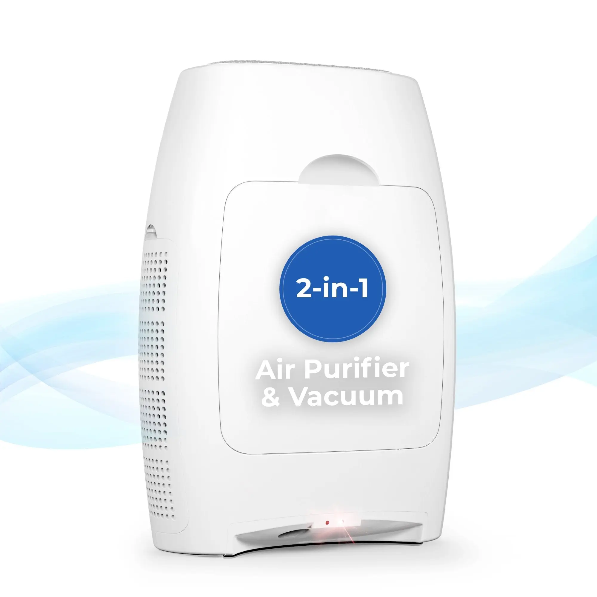 EYEVAC Air 2-In-1 Air Purifier/Deodorizer & Touchless Vacuum Automatic Dustpan - Ultra Fast & Powerful - Covers 600 Sq ft - Corded Canister Vacuum, Bagless, Automatic Sensors, 1000 Watt