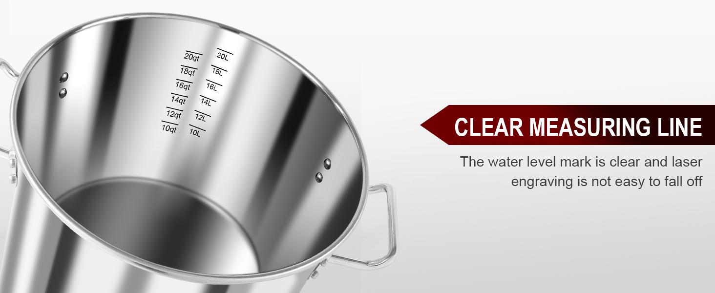 24 Quart Stainless Steel Stock Pot With Lid, 3-IN-1 Heavy Duty Tamale Steamer Pot with Visible Lid for Pasta, Soup,Large Pot for Cooking with Steam Rack,Dishwasher & Oven Safe Cookware Glass