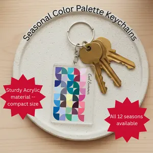 SMALL 12-Season Acrylic Color Palette Keychain