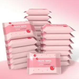 20 packs of wet wipes, affordable price, clean and remove dirt, individually wrapped, easy to carry!A must-have for girls when going out!