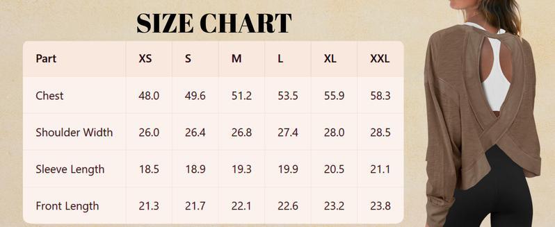 WoodBerry Women's Open Back Workout Top Long Sleeve Athletic Shirts Casual Yoga Y2k Athletic Gym Slouchy Crop Running Tees