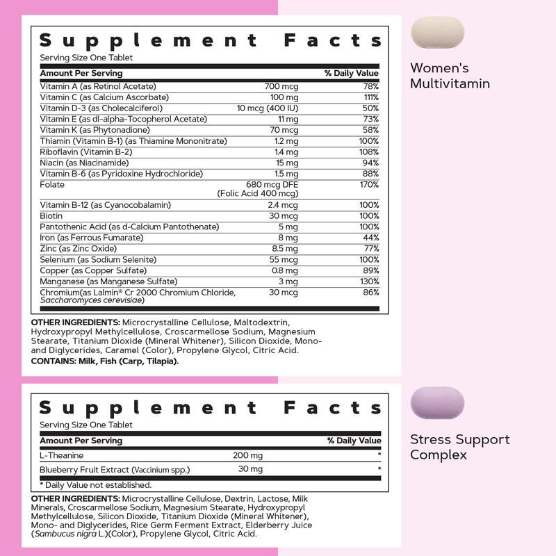 GNC 3-Pack Bundle: Women's 30+ Vitapak, 90 day supply, Multivitamin for Daily, Stress & Bone Support, Skin Protection, Edible Supplements, Jumpstart