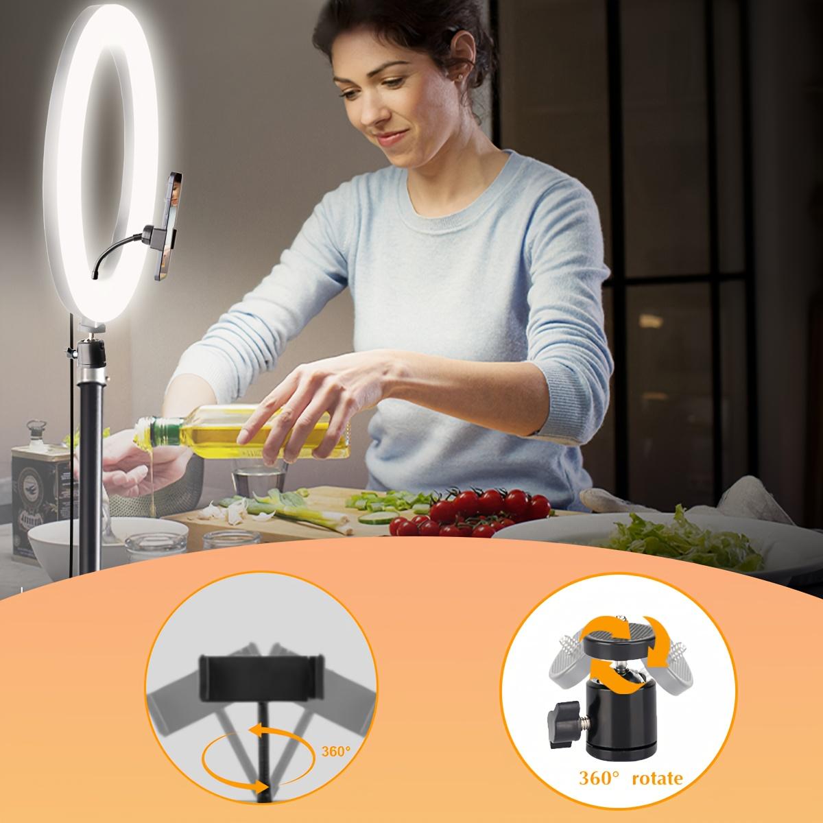 12" LED Ring Light with Tall 71" Telescopic Tripod, 3 Adjustable Color Temperatures & 10 Level Brightness Dimmable Selife Light for Professional Video Recording Content Creation Vlogging TikTok Live Game Streaming, YouTube#Easter Day