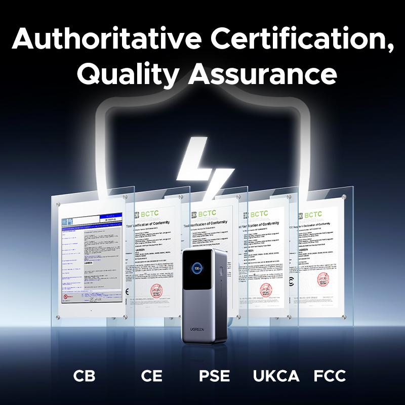 UGREEN 20000mAh 130W Power bank ,25000mAh 200W, 12000mAh 100W Fast Charging Powerbank, 65W Charger PD Super Fast Charging For iPhone 17/16/Macbook Air/Pro Lenovo Laptop, with LED Display Screen, TikTokShopBlackFriday ,TikTokShopJumpstartSale