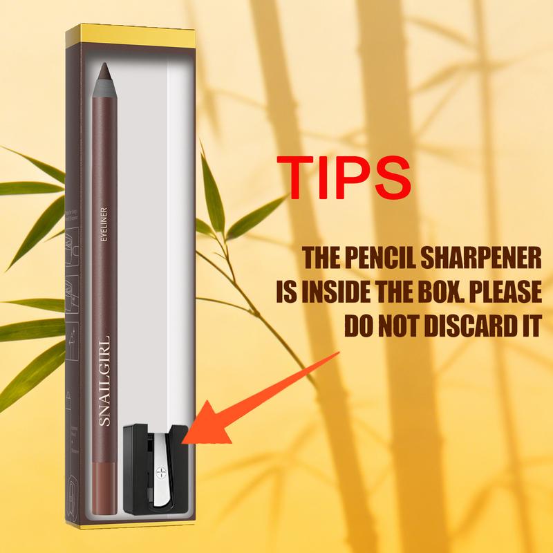 Waterproof Eyeliner Pencil - Long-lasting, Sweat-proof, Smudge-proof & Transfer-resistant - Cream Mousse Texture - Intensifies Eye Color - Doesn't Easily Flake or Clump