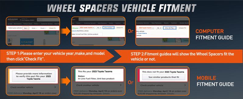 Nilight Hubcentric Wheel Spacers 6x5.5 for 1999-2019 Chevy Silverado GMC Sierra 1500 Yukon XL Avalanche, M14x1.5 Studs 78.1mm Bore Wheel Spacers 1.5 inch for Tahoe Suburban-4PCS Automotive Accessories Car Accessories Truck