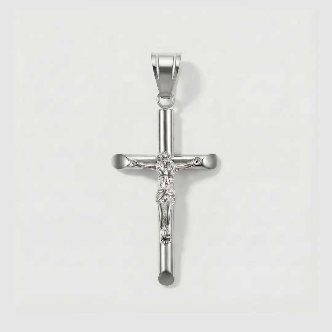 IMPERIUM JEWELRY Classic Fine Cross Pendant - Durable, Minimalist Faith Jewelry, Religious Cross Charm for Everyday Wear Fashion Costume Accessory, Religious Cross Pendant