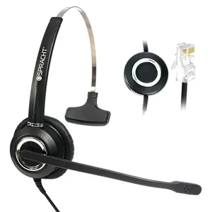 Spracht Wired Headset For Office Phones | Universal Mono Headset With Mic | Compatible With Polycom, Nortel, Cisco