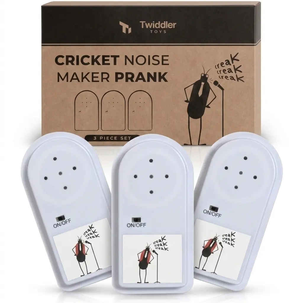 3 Pack Cricket Noise Maker Prank – Hidden Annoying Chirp Sounds – Funny Gag Office Prank