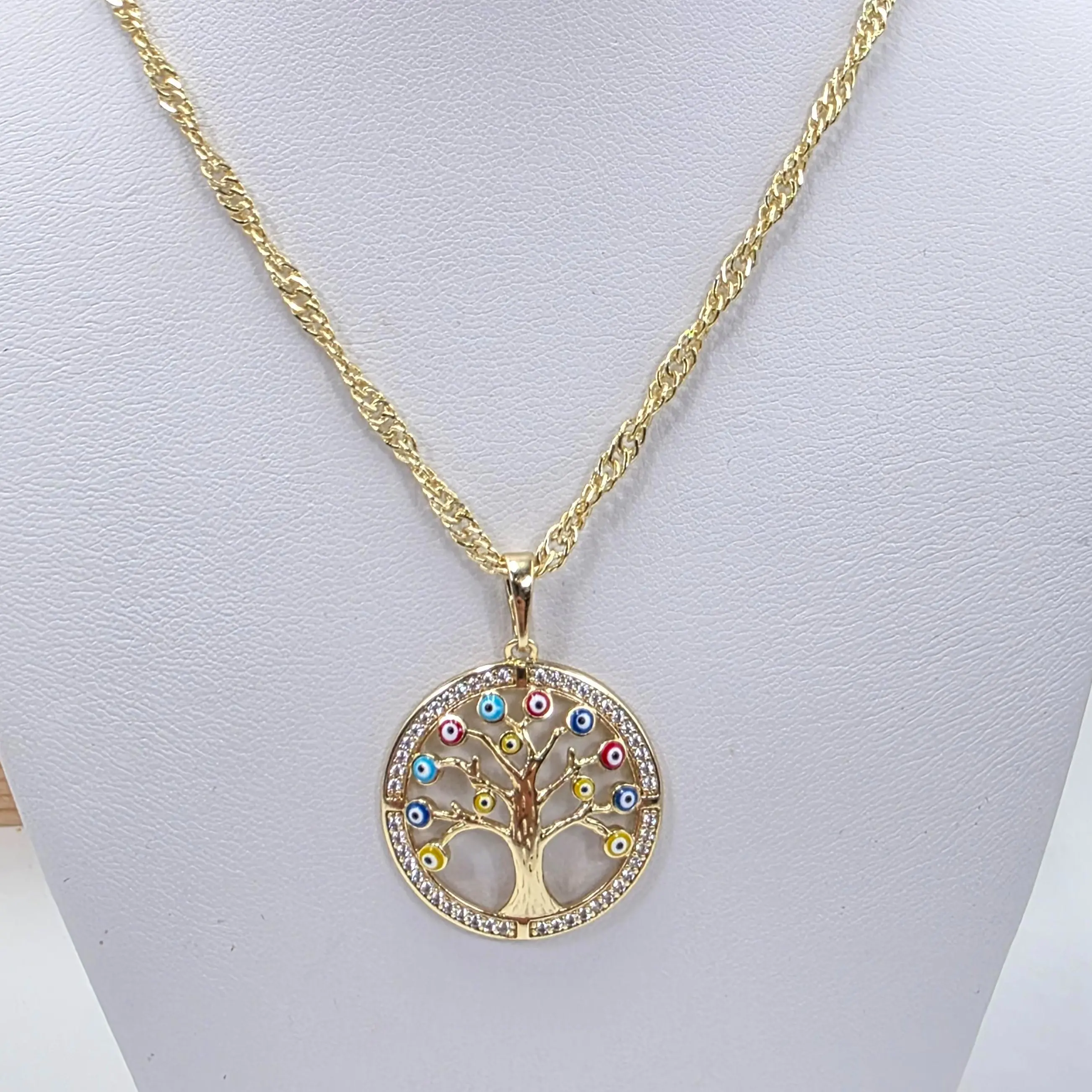 Tree of Life Necklace for Women, Gold-Plated Fashion Statement Pendant, Lightweight 20-inch Chain, Ideal Birthday Gift Jewelry, Gold Plated Jewelry