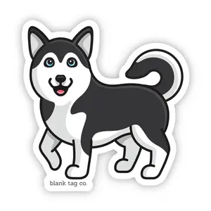 Blank Tag Co.® Husky Waterproof Sticker