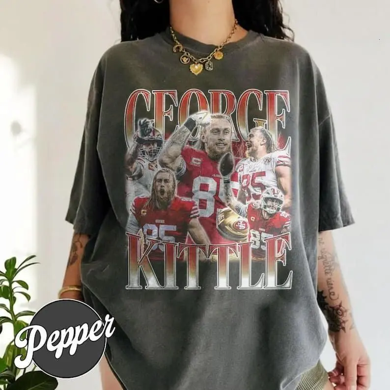 George Kittle Football Bootleg Graphic Vintage Comfort Color Shirt