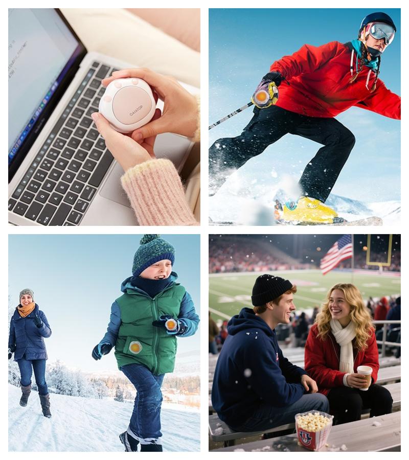 GAIATOP Cat Paw Hand Warmers for Women & Men 2-Pack Adorable & Unique Design, 13H Long-Lasting Warmth,3 Heat Settings Rechargeable.   Perfect Gift for Her & Him. Usb Cable Portable   Valentine's Day gift