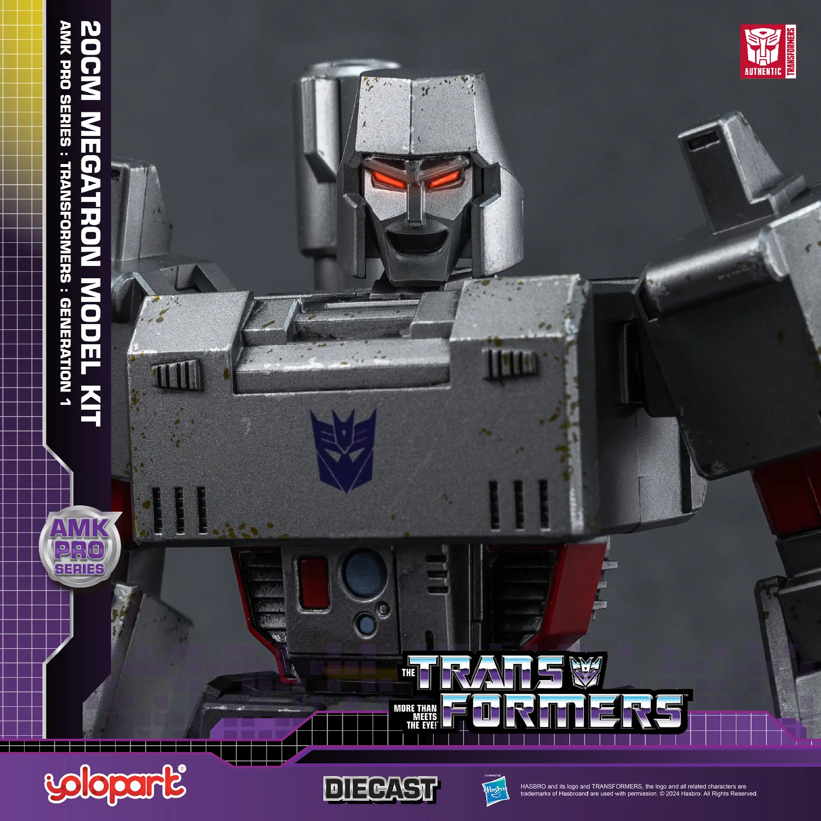 YOLOPARK Transformers Toys: Megatron & Nemesis Prime & Starscream Action Figure - Generation 1 - 7.87 Inch Pre-assembled Model Kit from the AMK PRO Series