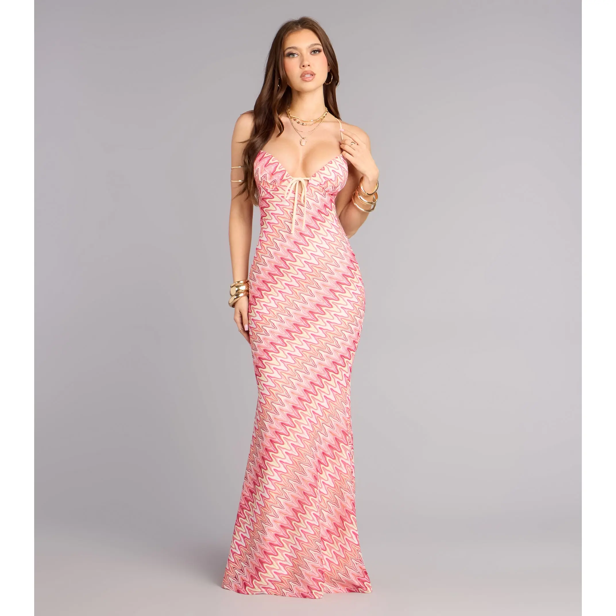 knee length dresses for ladies Sunset Blossom Lace Dress main image 0