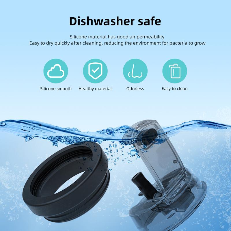 Replacement Lid for 40oz Tumble, Dual-Spout Design,Straw & Sip, Leak-Proof Cup Accessory