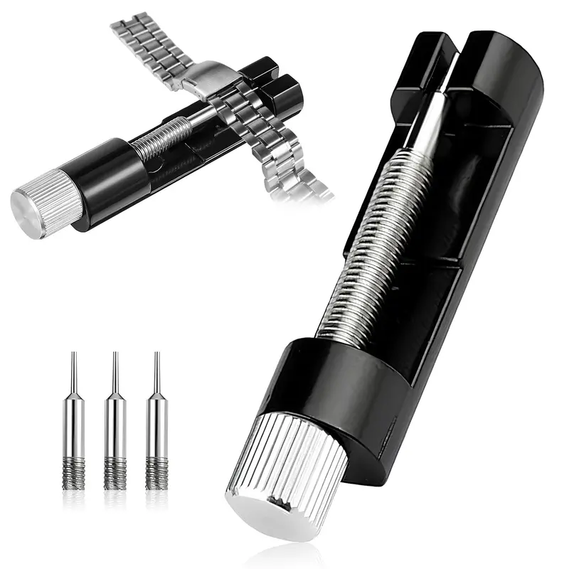 Watch Link Removal Kit, Tools to Adjust and Remove Bracelets, Pin Remover for Sizing Strap, Watch Band Adjustment Tool Kit with Extra Replacement