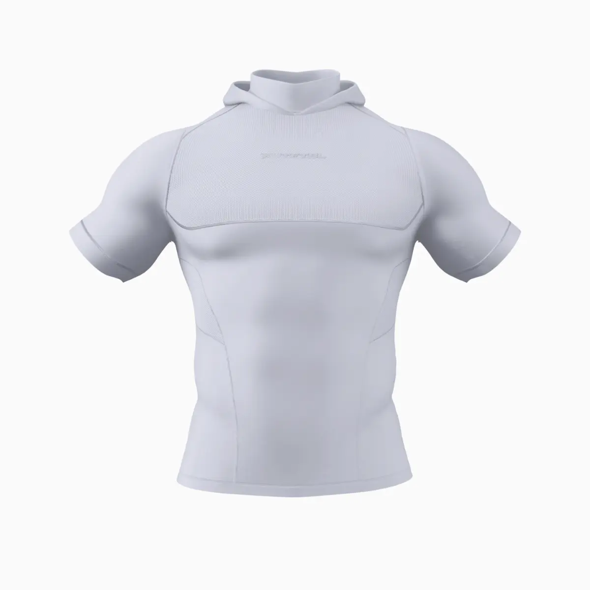 Men's Compression Shirt - Hooded, Short-Sleeve, Turtleneck Compression Tee for Sports & Outdoor Activities, Compression Tee Men's Sports Hoodie