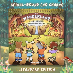 Into Wanderland Spiral-bound Coloring Book (Standard Edition)