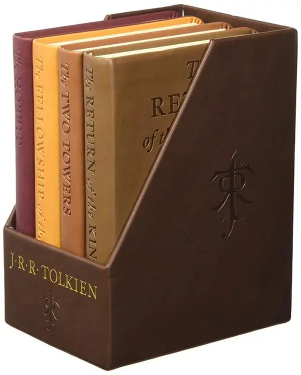 The Hobbit And The Lord Of The Rings: Deluxe Pocket Boxed Set - Leather Bound Gold Foil Stamped Special Edition Hardback Omnibus Edition Bundle