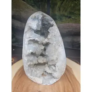Large Baby Blue Celestite Geode Cluster — 13.6 lbs, 8 inches, Brazil | CrystalCloud Company