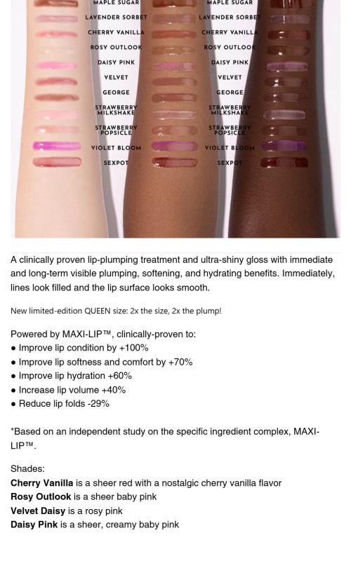 Queen Forget The Filler Lip Plumping Line Smoothing Gloss