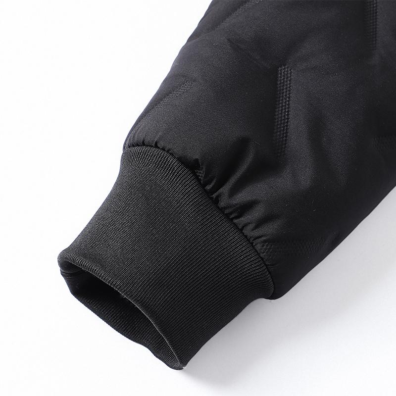 2026 New Hooded Cotton Jacket Men's Winter Fleece Lined Warm Coat Ultrasonic Cotton Toothbrush Design