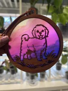 Maltipoo Suncatcher for Sunny Window
