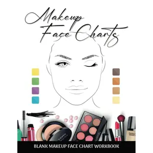 Makeup Face Charts, Blank makeup face chart workbook, Makeup face chart worksheets, Makeup artist face charts, Face charts practice book, Makeup artists practice sheets, Makeup charts book Paperback – December 19, 2022