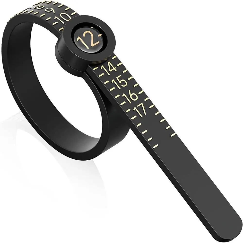 Ring Size Measuring Tape with Magnifier, Soft Ruler for Accurate Measurement, Jewelry Sizing Tool, Us Code Precision Scale, Gauge