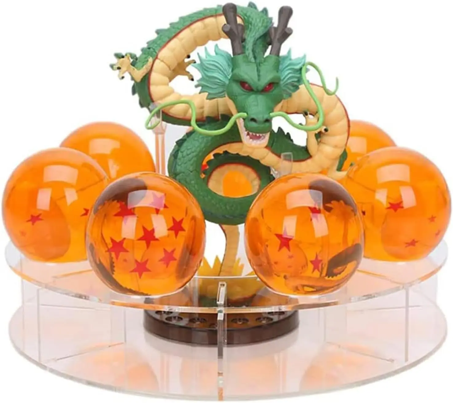 Decorative Magical Dragon Z Model Set - Includes Dragon Sculpture, 3.6cm Crystal Ball, Base, Gift Box - Room Decor Statue Figurine, Suitable Gift for Halloween and Christmas