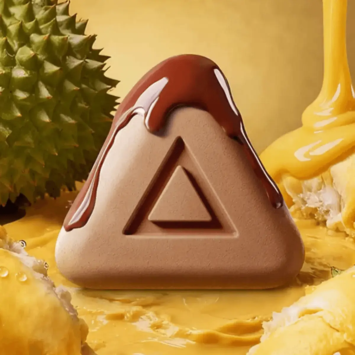 CHOCDAY Premium Freeze-Dried Durian Chocolate Bar - Musang King Flavor, 165g, Low Sugar, Low Calorie Dark Chocolate with Real Fruit Pieces