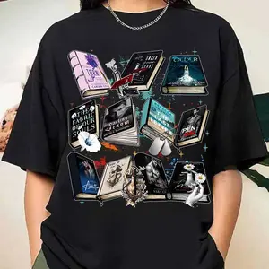 Custom Shirt Of Your Favorite Books , Custom Books Collection T-shirts, Book Sweatshirt, Dark Romance Hoodie, I Love You Booktok Sweater , Dark Academia Shirt, Book Lover Gifts Womenswear Tops Crewneck Pullover Cute Fitted