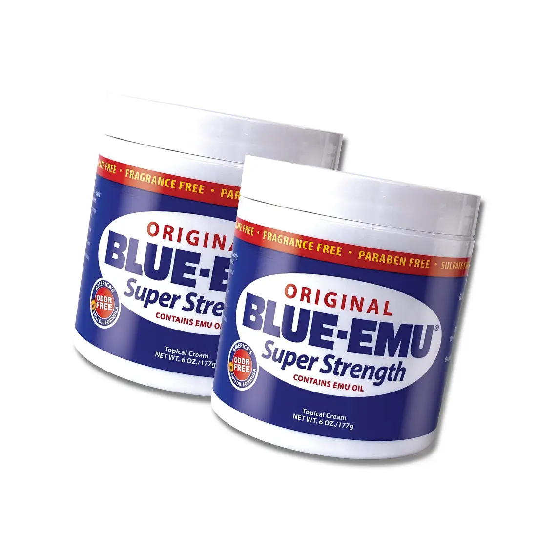 Blue-Emu Original Maximum Support Cream 6 Oz 2 Pack for Muscle & Joint Comfort, Therapeutic, Adults