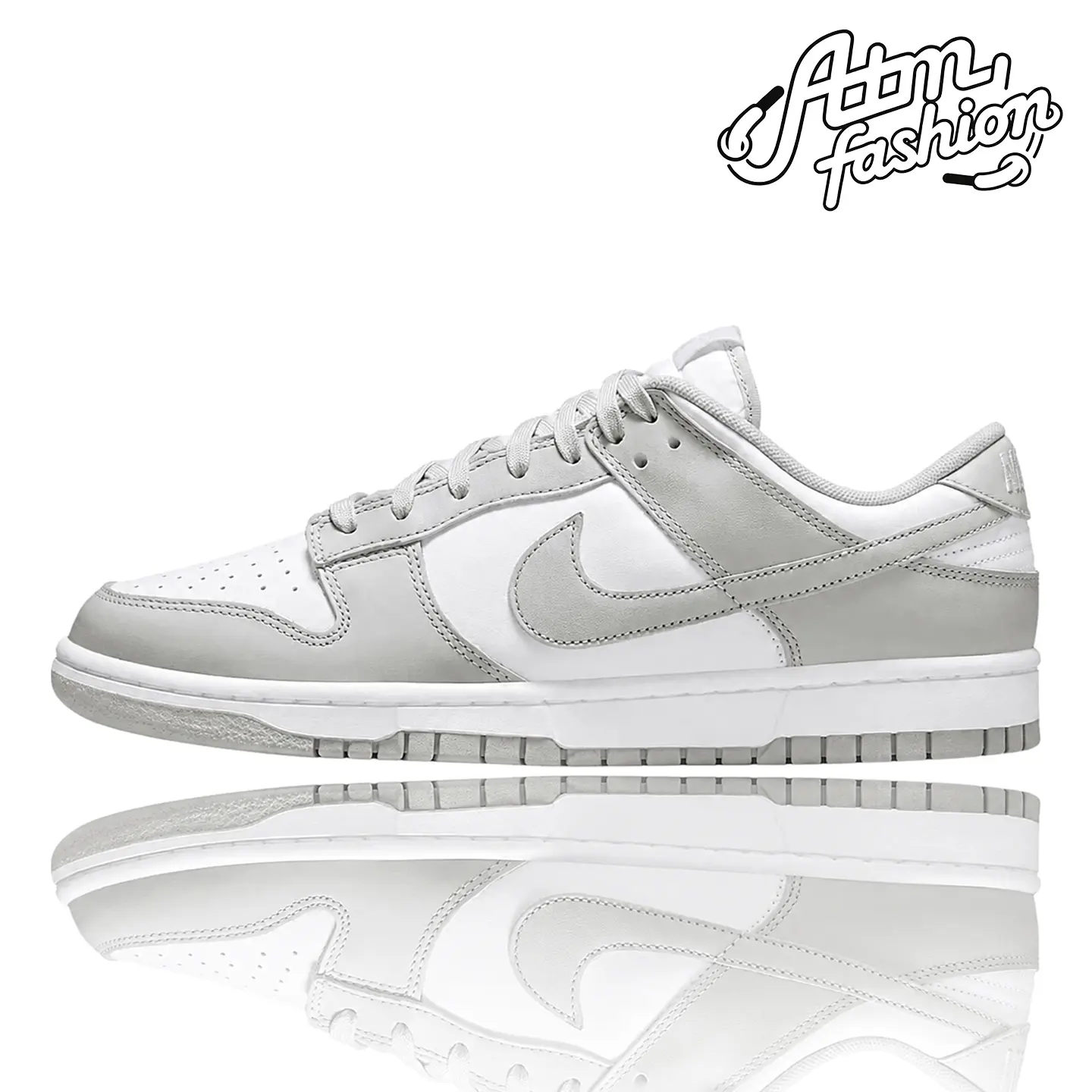 Nike Dunk Low Grey Fog Men's Casual Sneakers - 100% Authentic, Comfortable Walking Footwear, Trainer, Fashion Trending Gift