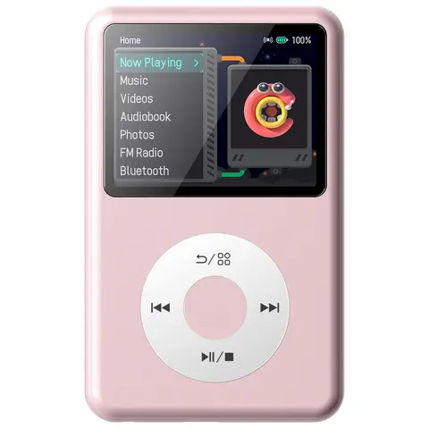 Innioasis Y1 Retro-Inspired Portable Digital Music Player - Bluetooth, 2.4 inches 2.4" LCD HiFi Screen, Video Upgrade, 16.0 h & Above Battery, Compact Durable, 3.5mm Headphones Compatible, Radio, USB-A to USB-C Cable (2026 TikTok Shop Back to School)