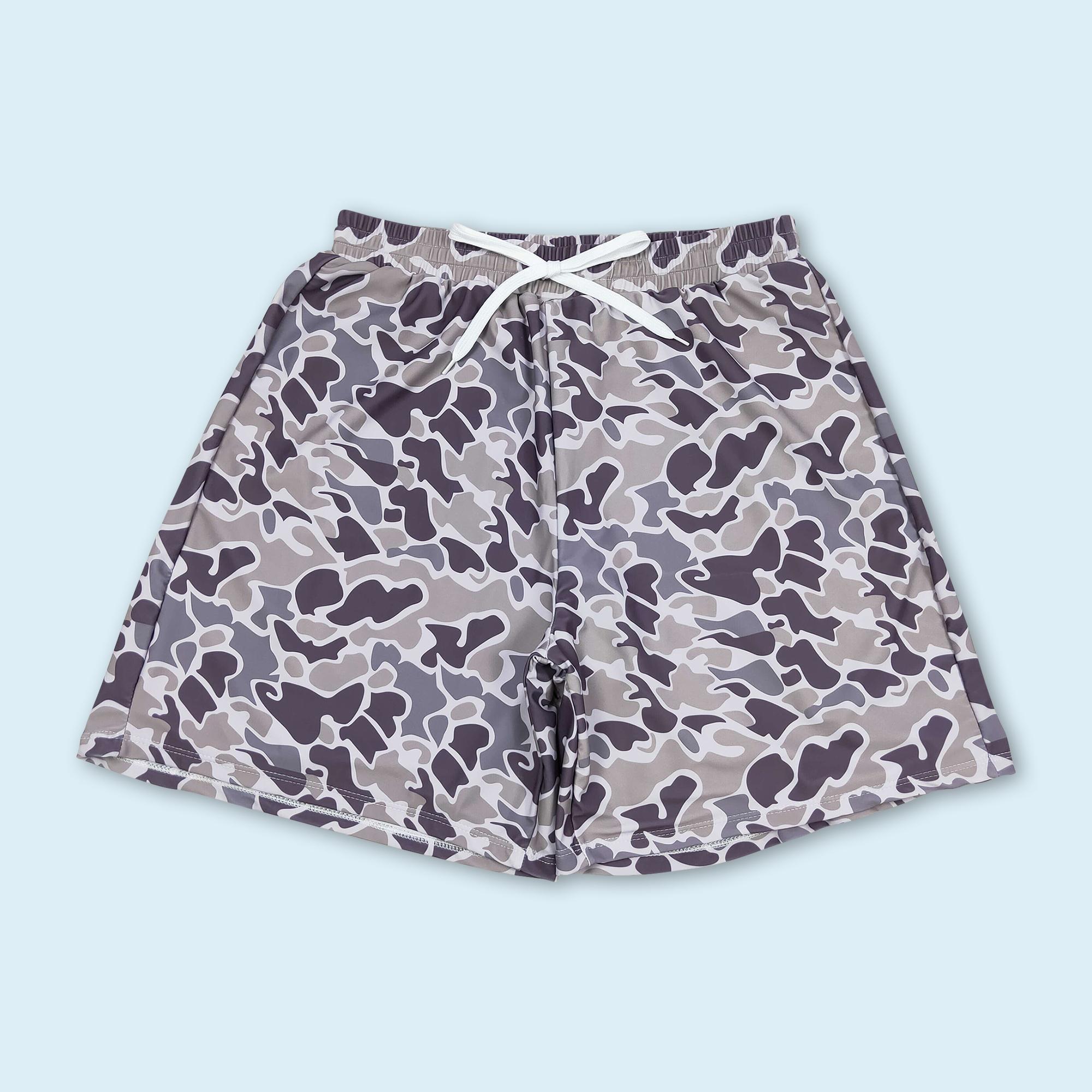 Camo print kids boy family summer swim trunks family swimwear two pieces bikini set soft breathable swimsuit