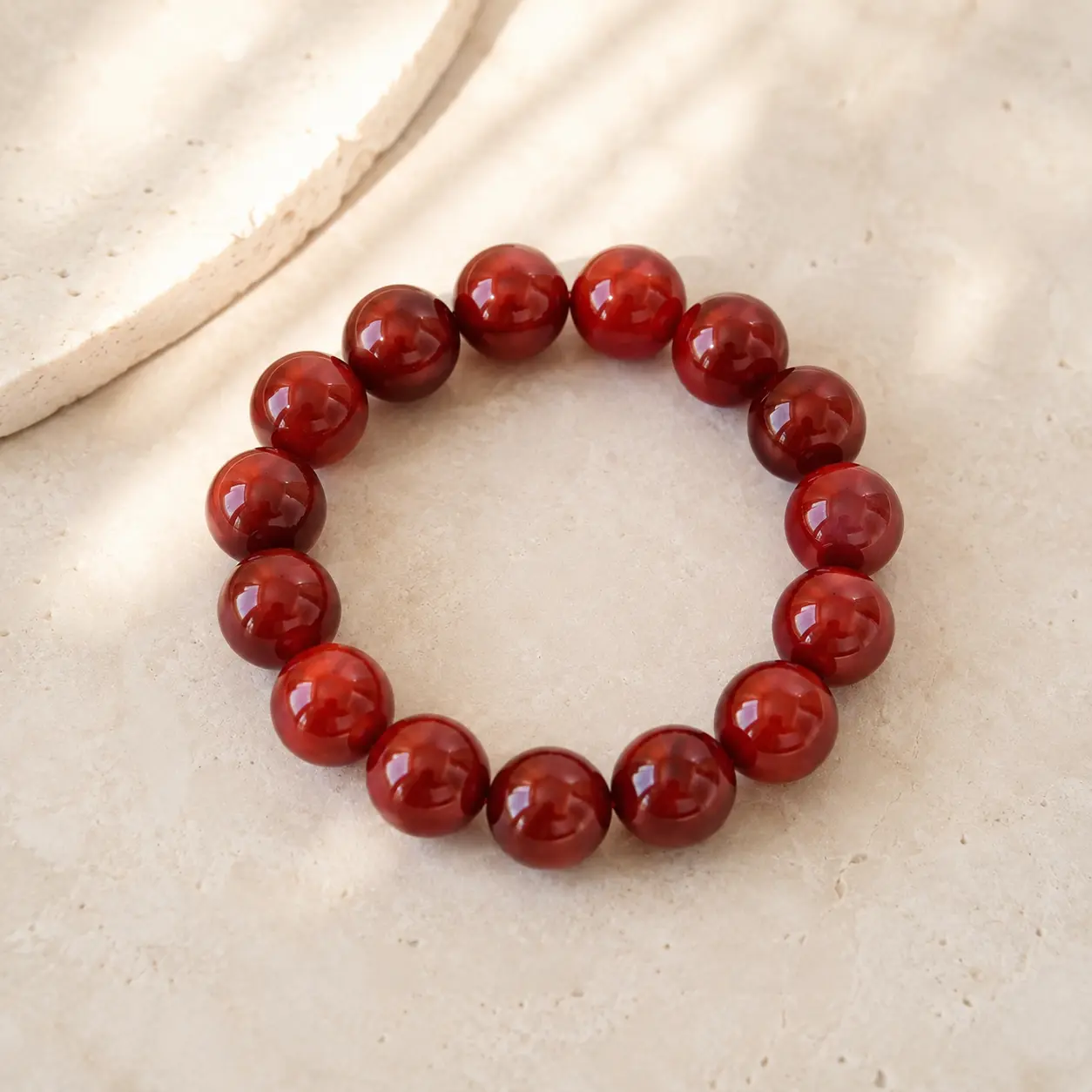 Wudang Inspired Red Agate Bead Bracelet, Blessed Bracelet for Health, Love, Wealth, Career, Protection, Confidence, Calm Energy, Harmony, Positive Energy, Good Luck, Inner Peace, Daily Wear Spiritual Jewelry Gift