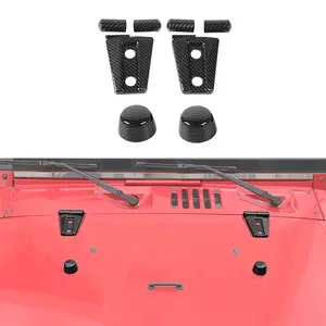 For 2007-2017 Jeep Wrangler JK Engine Hood Rubber Head Hood Hinge Cover Trim
