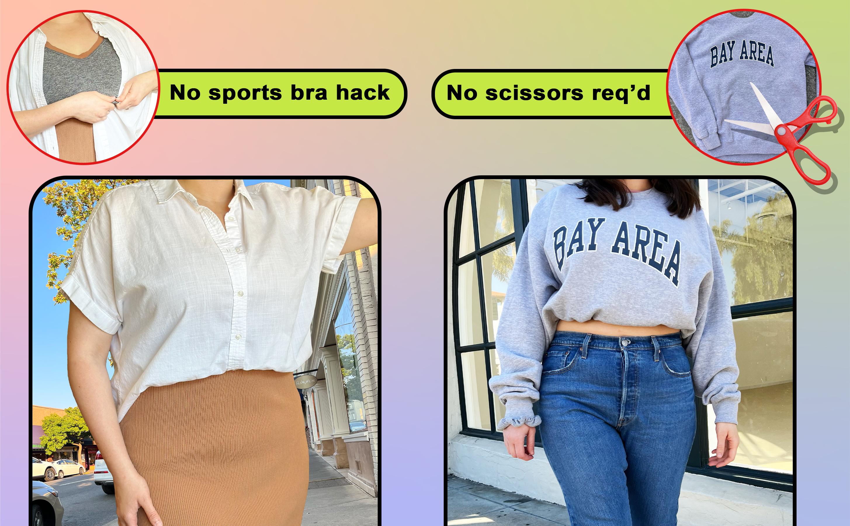 The Original Croptuck: Lightweight Adjustable Band for Crop Tops, Tucking, Cropping Oversized Tops, Layering, Shortening Dresses & No-Sew Fashion Hacks