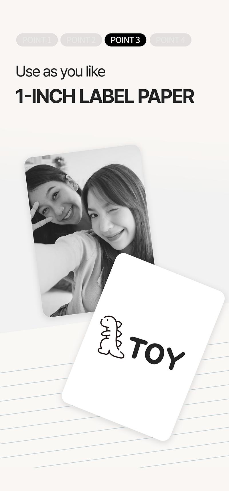 KODAK Memo Shot ERA Label Printer (1.8x2.7inches) bundle (camera with 1 roll + 9 rolls cartridge set) Instant Portable Black and White Sticker Photo Printer